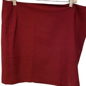 Michael Kors red houndstooth skirt